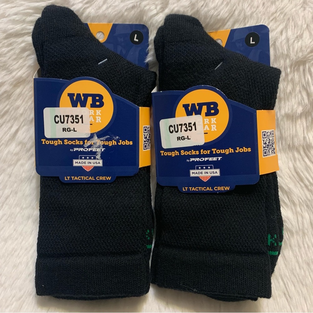 Black Merino Wool Blend Socks Lot USA